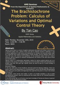 [Seminar] The Brachistochrone Problem: Calculus of Variations and Optimal Control Theory
