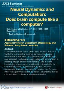 [Seminar] Neural dynamics and computation: Does brain compute like a computer?