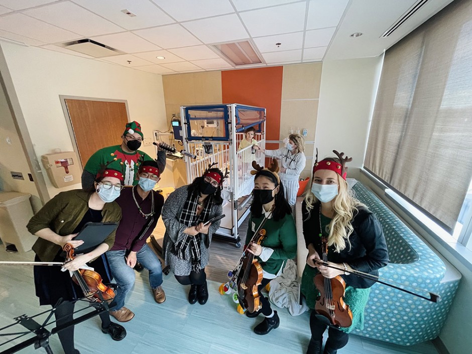 Staller Center’s Instrument Petting Zoo Spreads Holiday Cheer at SB Ch… image